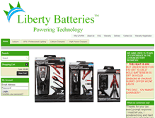 Tablet Screenshot of libertybatteries.com